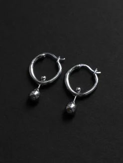 Droplet Hoops - Silver