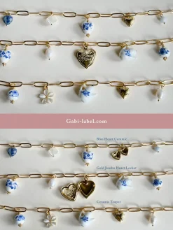 Eclectic Charm Necklace - Gold Jumbo Heart Locket