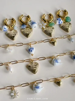 Eclectic Charm Necklace - Gold Jumbo Heart Locket