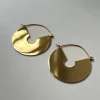 Eclectic Gold Flat Hoops