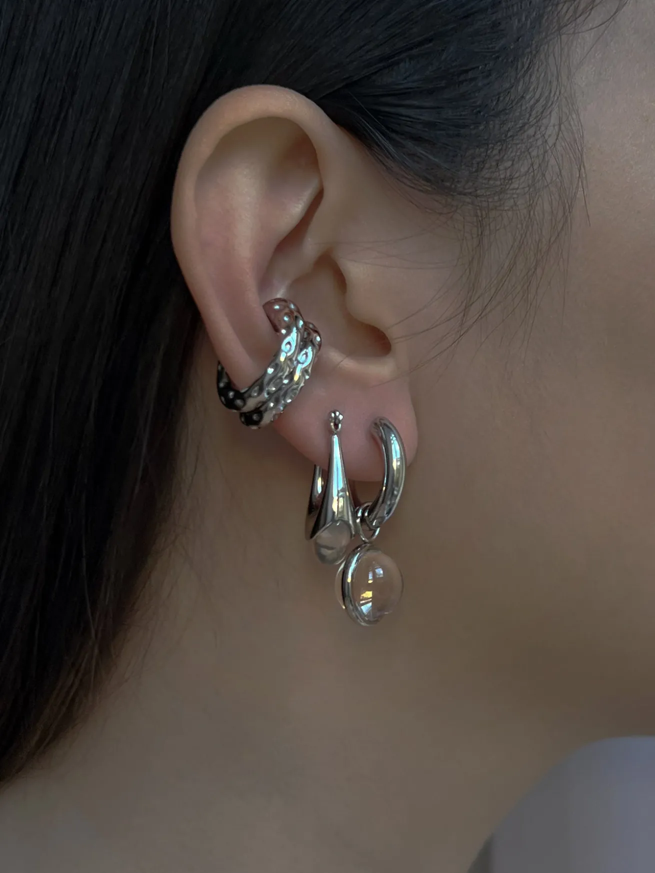 El Dorado Ear Cuffs - Silver
