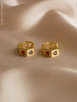 ELLA Huggies - Multicolour *Gold-plated