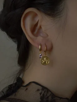 Endless Love Cupid Huggies *18k Gold-plated