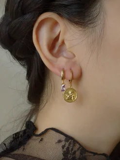 Endless Love Cupid Huggies *18k Gold-plated