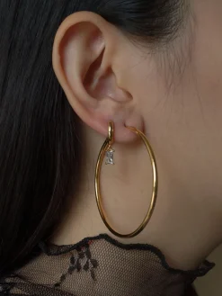 Essential Thin Hoops - Large *18K Gold-plated S925