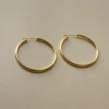 Essential Thin Hoops - Medium *18K Gold-plated S925