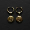 Eye of Horus Hoops - Gold