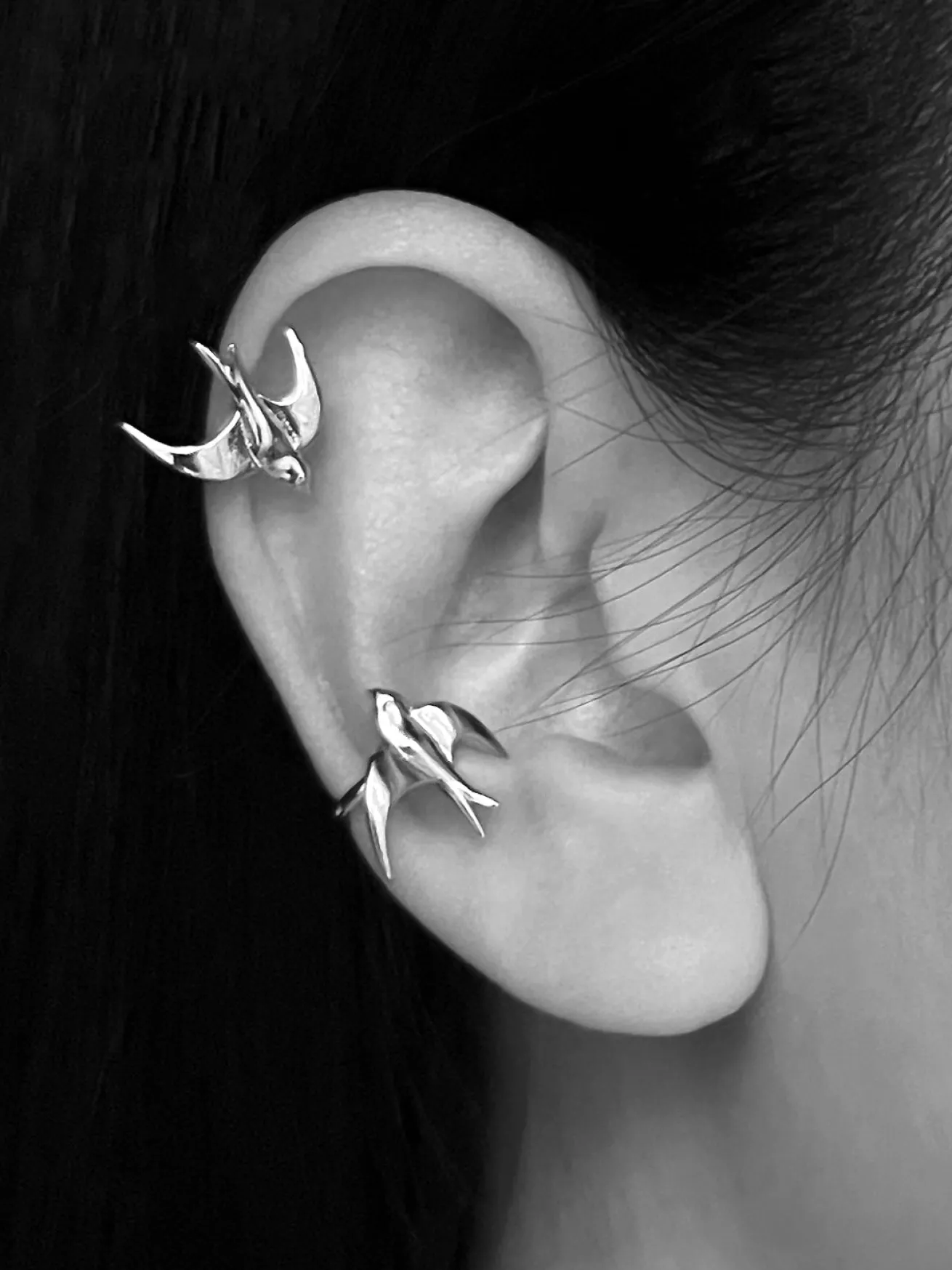 Freedom Ear Cuffs - Silver