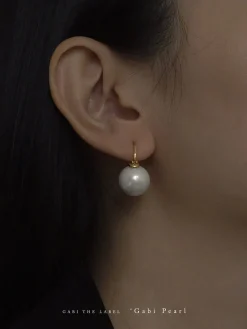 Gabi Pearl Earrings *18k Gold-plated