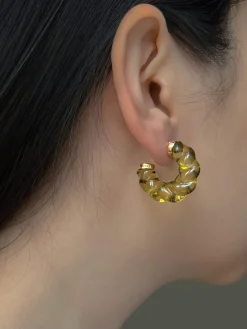 Glacial Hoops - Olive Green