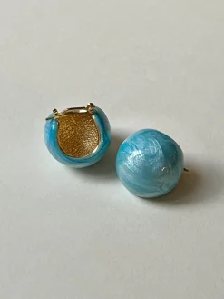 Glazed Donut Ball Hoops - Blue Icing