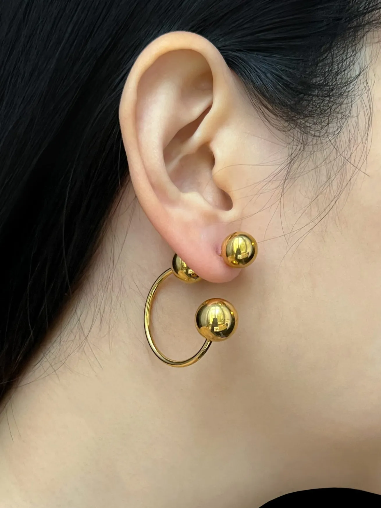 Globule Earrings - Gold