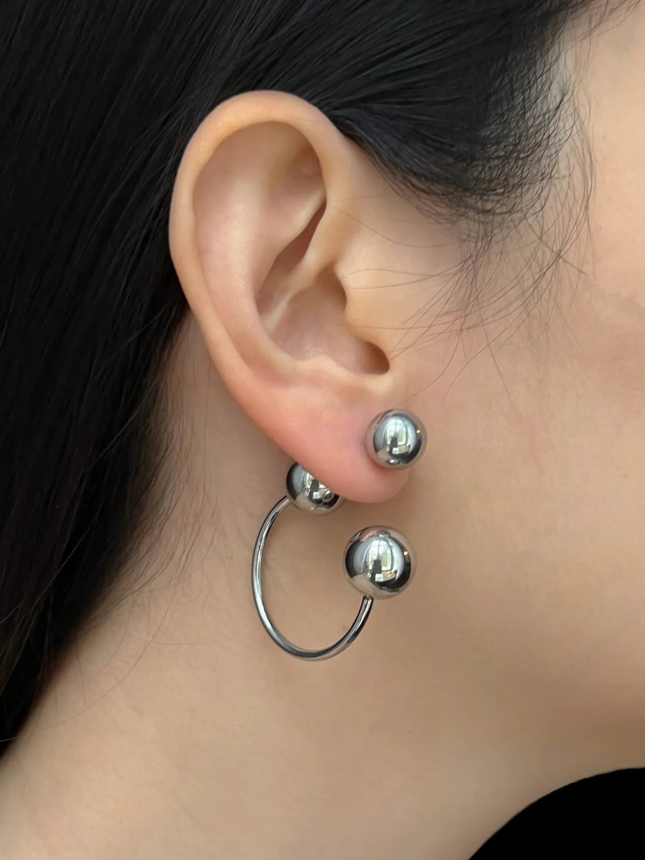 Globule Earrings - Silver