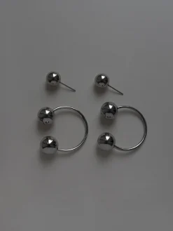Globule Earrings - Silver