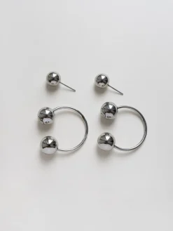 Globule Earrings - Silver