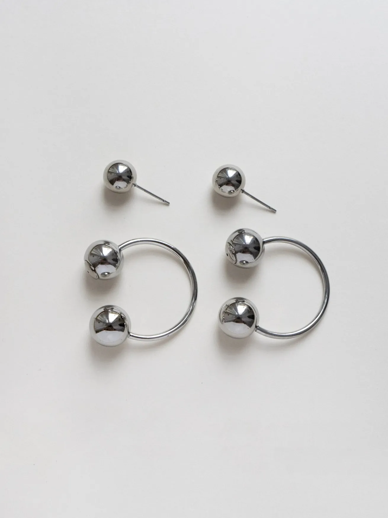 Globule Earrings - Silver