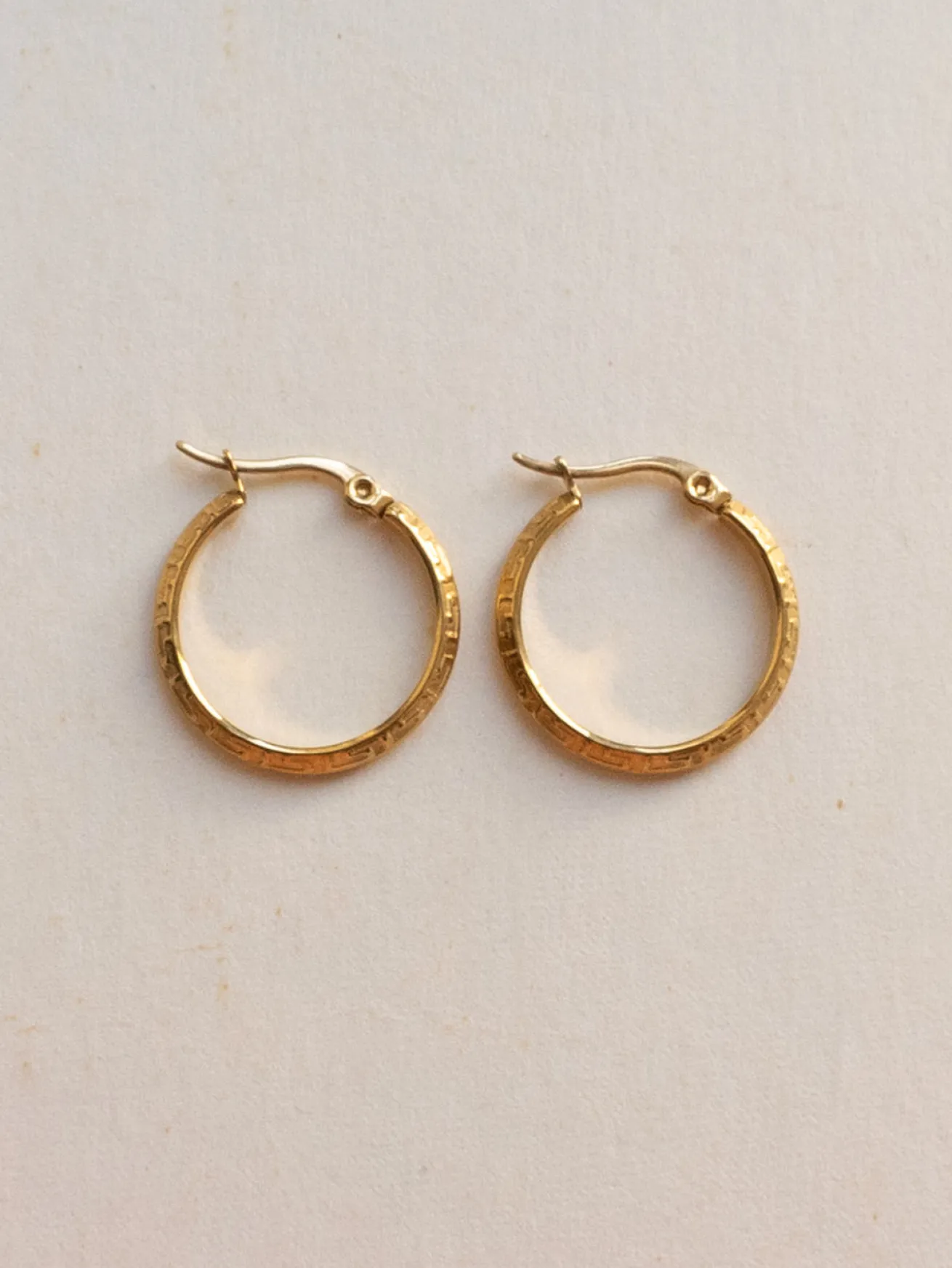 Gold Grecian Hoops
