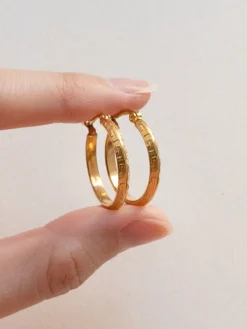 Gold Grecian Hoops