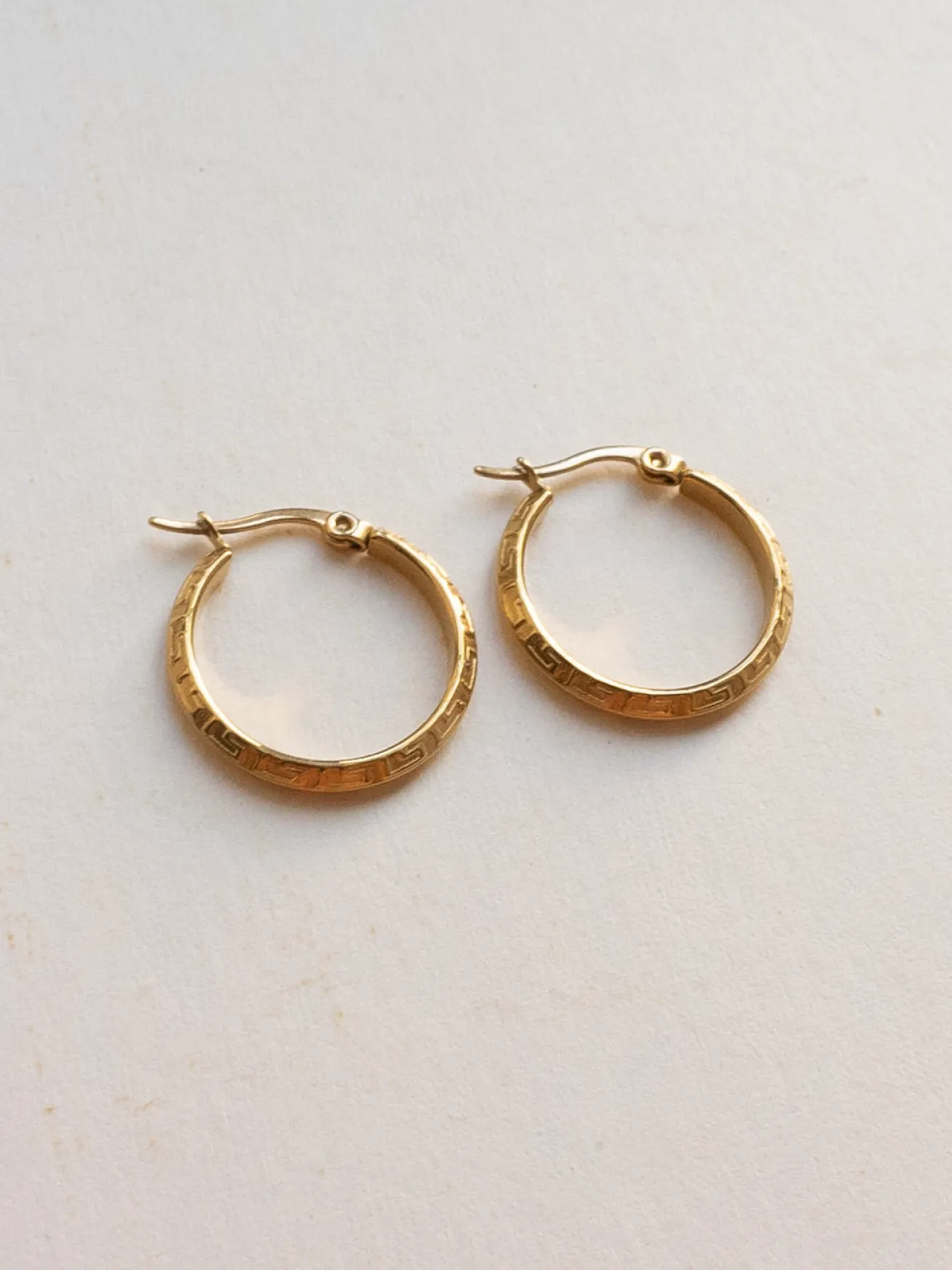 Gold Grecian Hoops