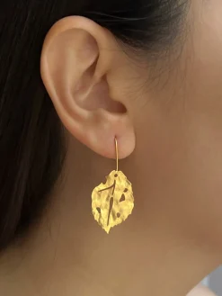 Gold Leaf Earrings