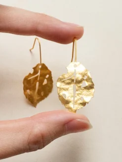 Gold Leaf Earrings