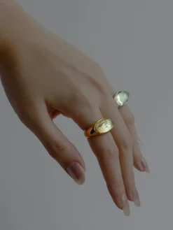 Gold Lucite Ring - Elixir