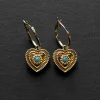 Heart of Stone Hoops - Blue