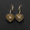 Heart of Stone Hoops - White