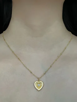 Heart of Stone Necklace - White