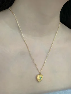 Heart of Stone Necklace - Blue