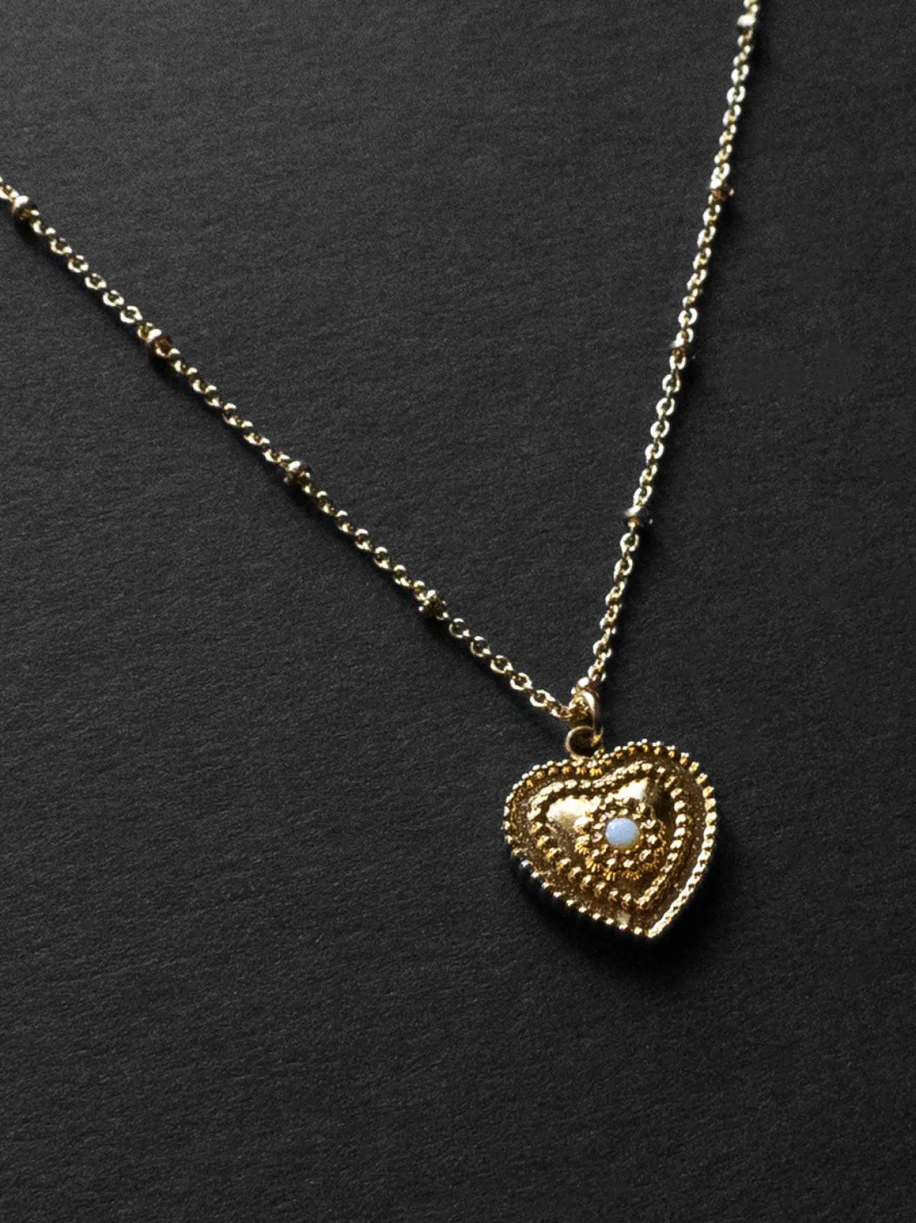 Heart of Stone Necklace - White