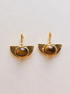 Heirloom Earrings - Tiger Eye