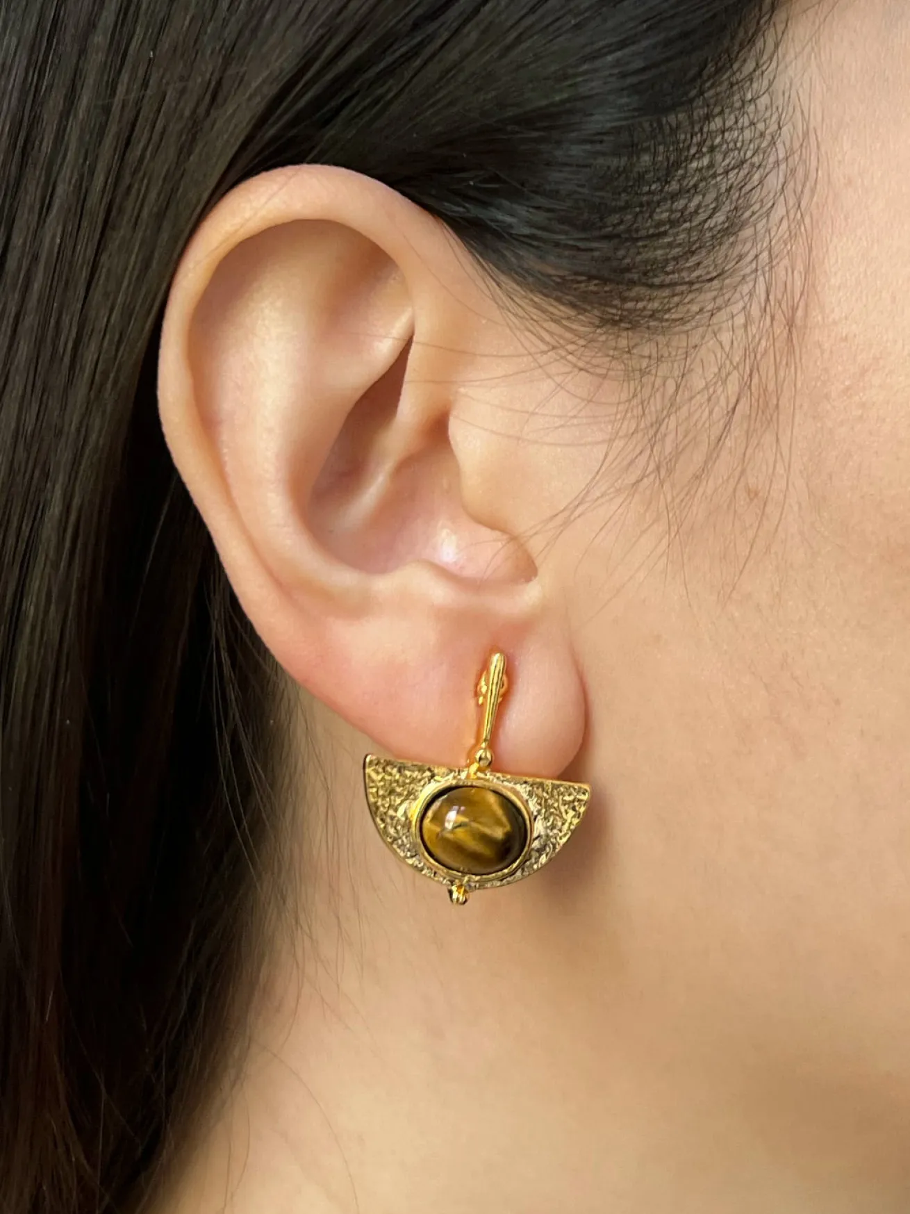 Heirloom Earrings - Tiger Eye