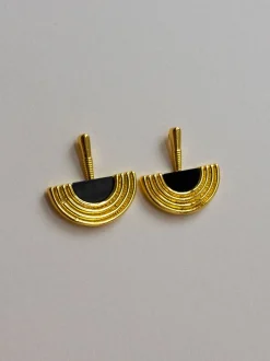 Heirloom Semi-Circle Earrings