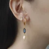 Hildur Earrings - Prussian Blue *18K Gold-plated