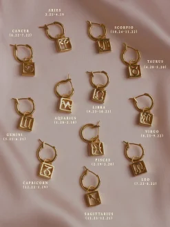 Horoscope Hoops *Gold-plated