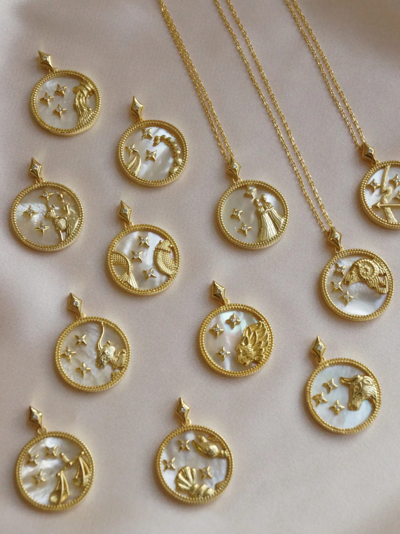 Horoscope Shell Necklace *Gold-plated S925