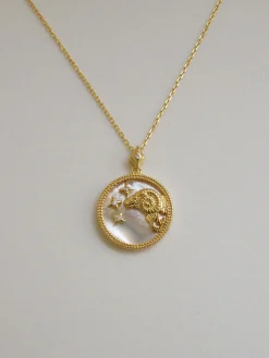 Horoscope Shell Necklace *Gold-plated S925