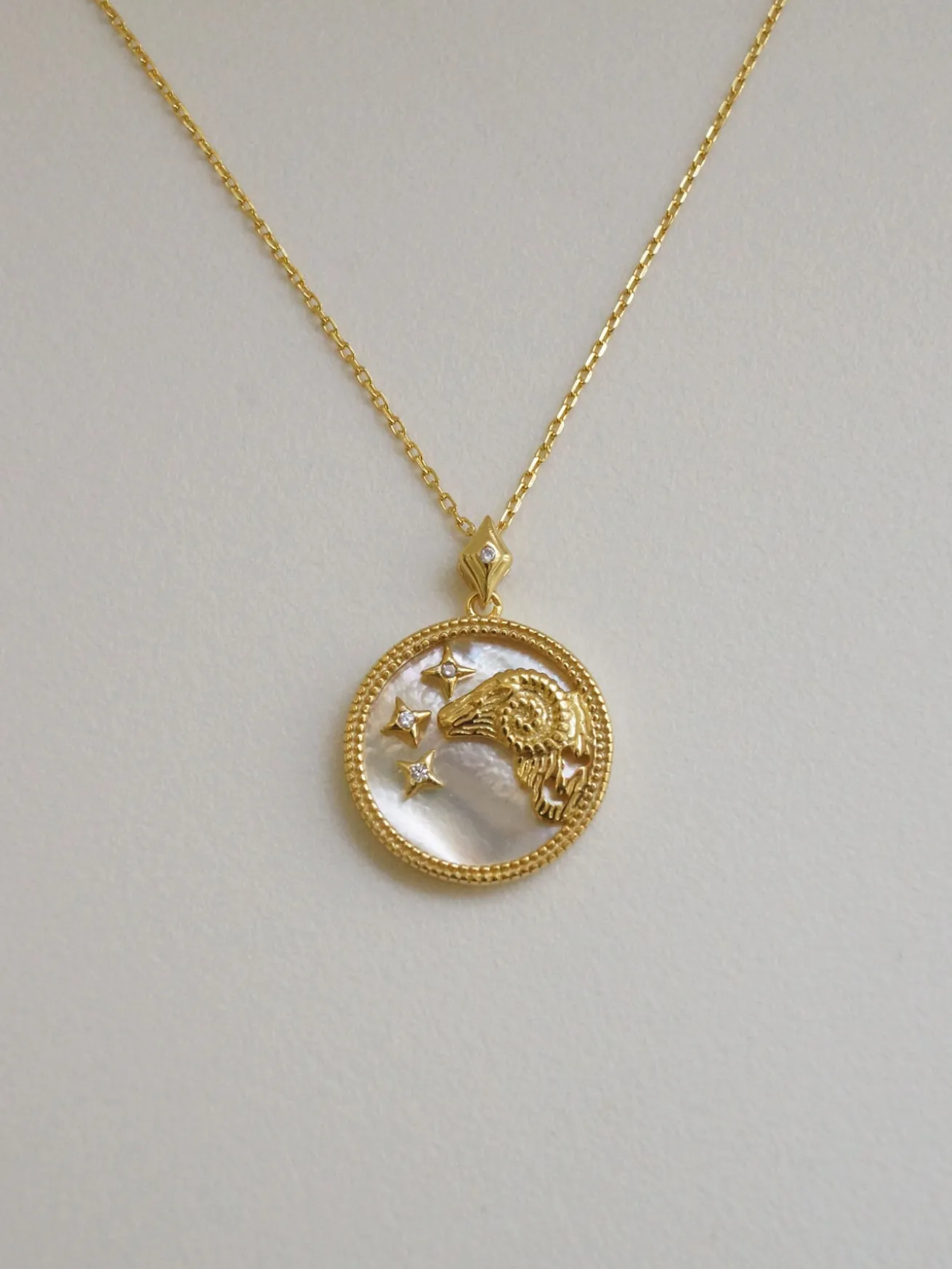 Horoscope Shell Necklace *Gold-plated S925