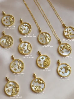 Horoscope Shell Necklace *Gold-plated S925