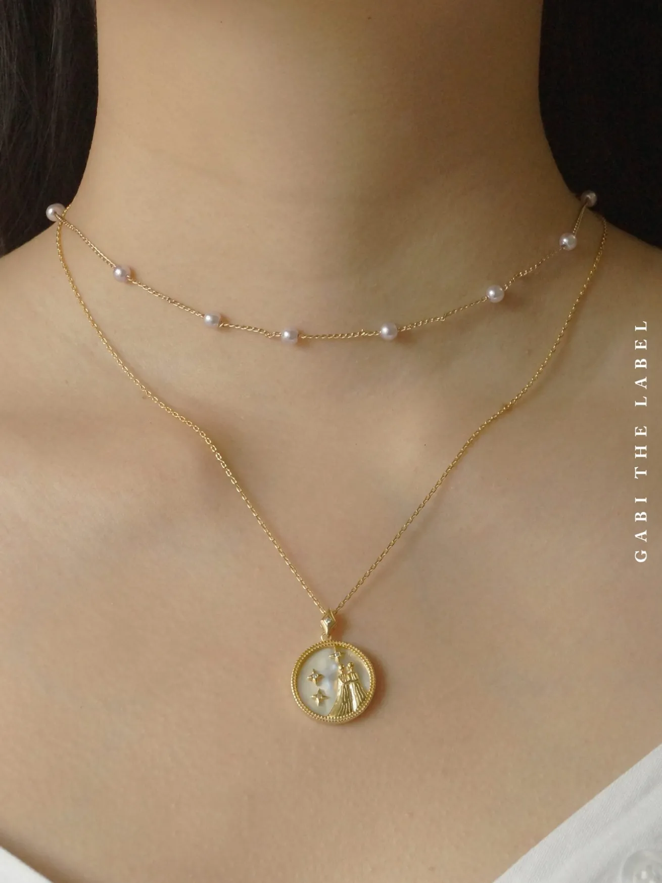 Horoscope Shell Necklace *Gold-plated S925
