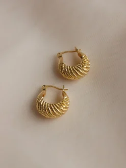 INDIA Hoops - Gold *Gold-plated