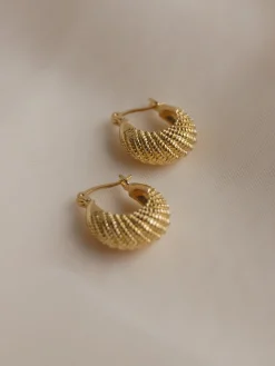 INDIA Hoops - Gold *Gold-plated