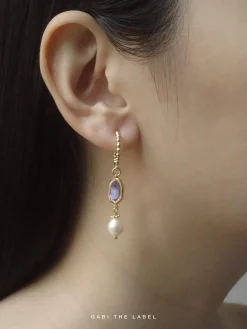 Ingrid Earrings - Lilac *18K Gold-plated