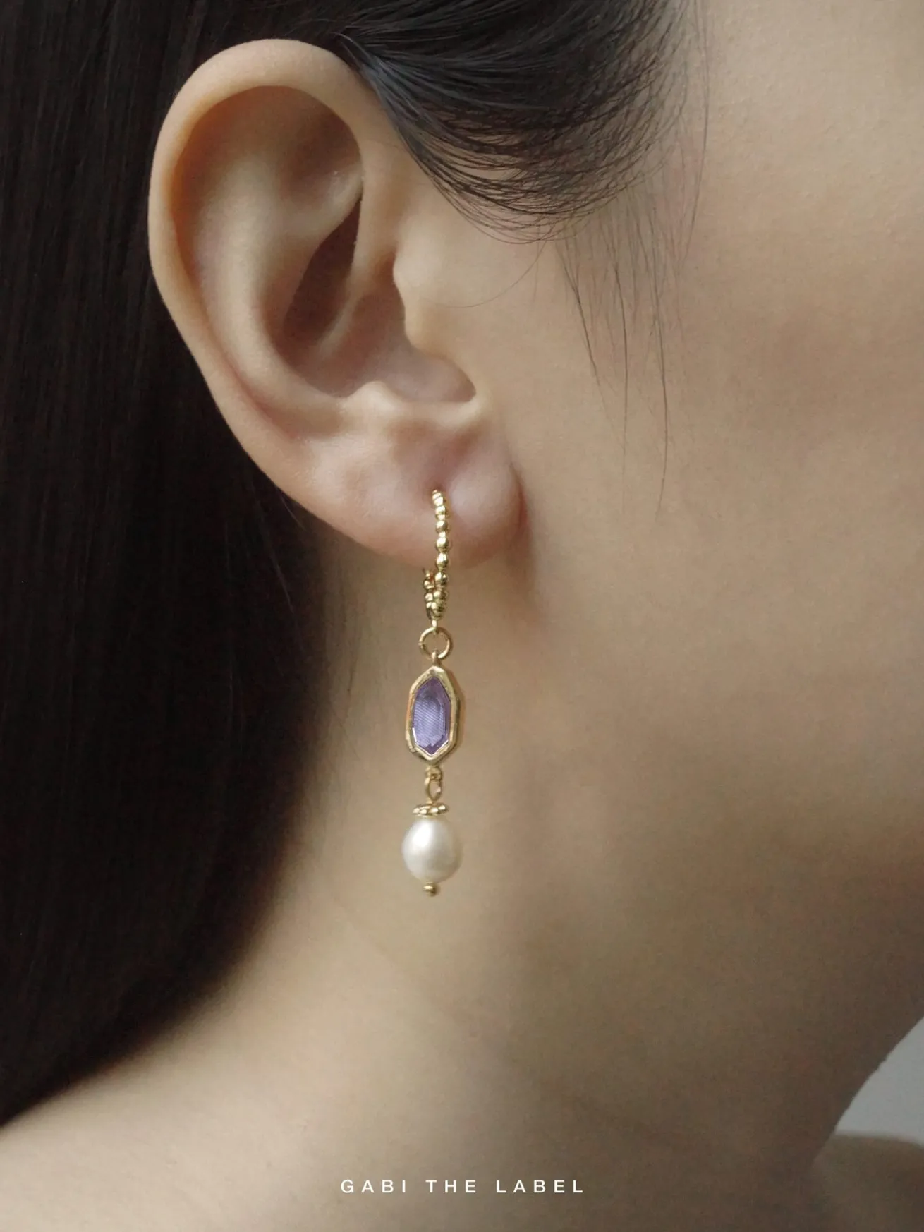 Ingrid Earrings - Lilac *18K Gold-plated