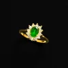 Jade Green Gemstone Ring
