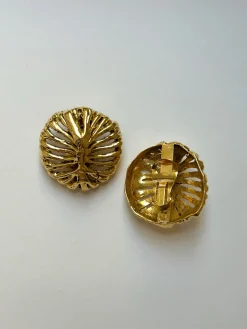 Large Ensnared Gold Clip-Ons (Vintage)