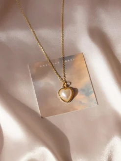 LILITH Heart Pearl Necklace