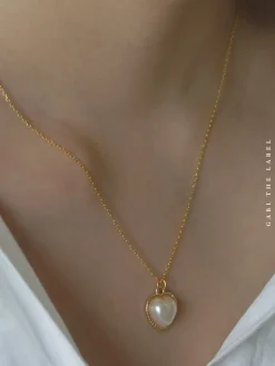 LILITH Heart Pearl Necklace
