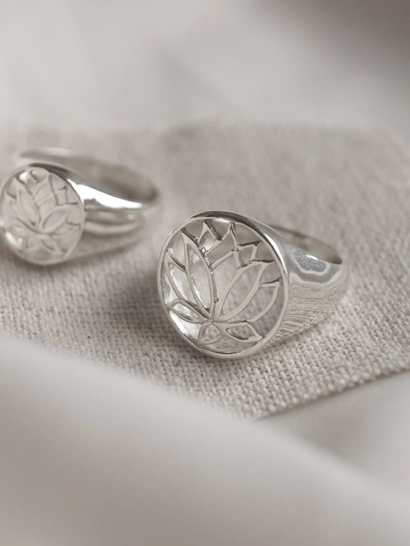 LOTUS Signet Ring - Big // GABI EXCLUSIVE